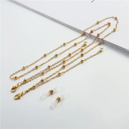 Pearl Beaded Eyeglasses Chain for Women – Trendy Sunglasses Holder Necklace, Mask Lanyard & Fashion Accessory Gift