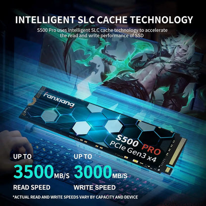 Fanxiang S500 Pro M.2 SSD 512GB, 1TB, 2TB - 3500MB/s NVMe PCIe 3.0 Internal Solid State Drive for Laptop & Desktop