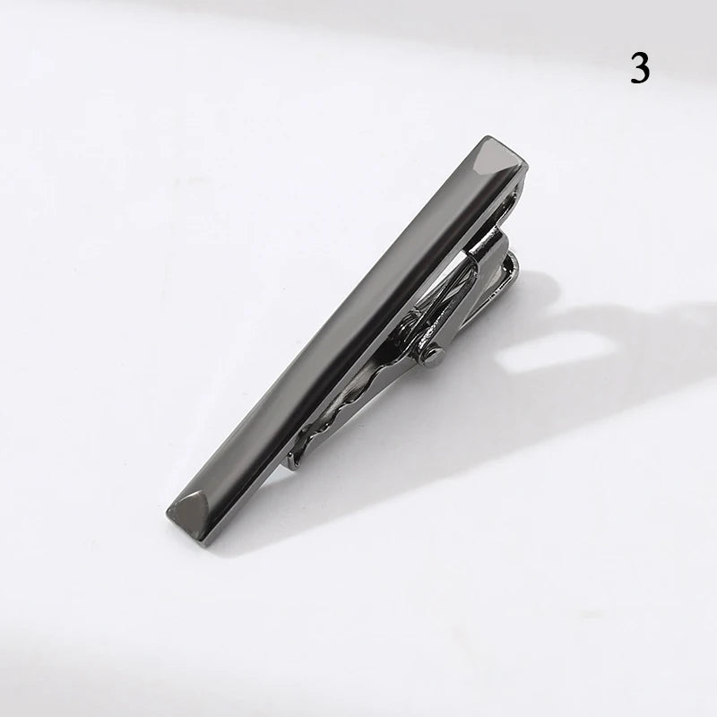 Men’s Fashion Tie Clip Pin - Metal Necktie Bar for Business, Wedding & Party Suit Accessories Gift