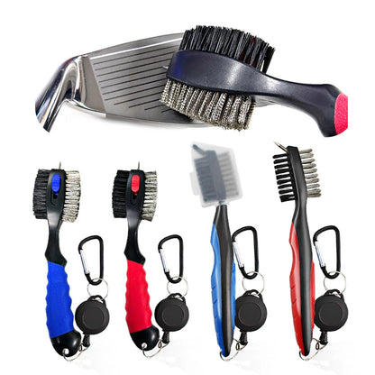 Golf Club Brush – 2-Sided Groove Cleaner Kit for Putter, Wedge & Ball, Golf Accessories
