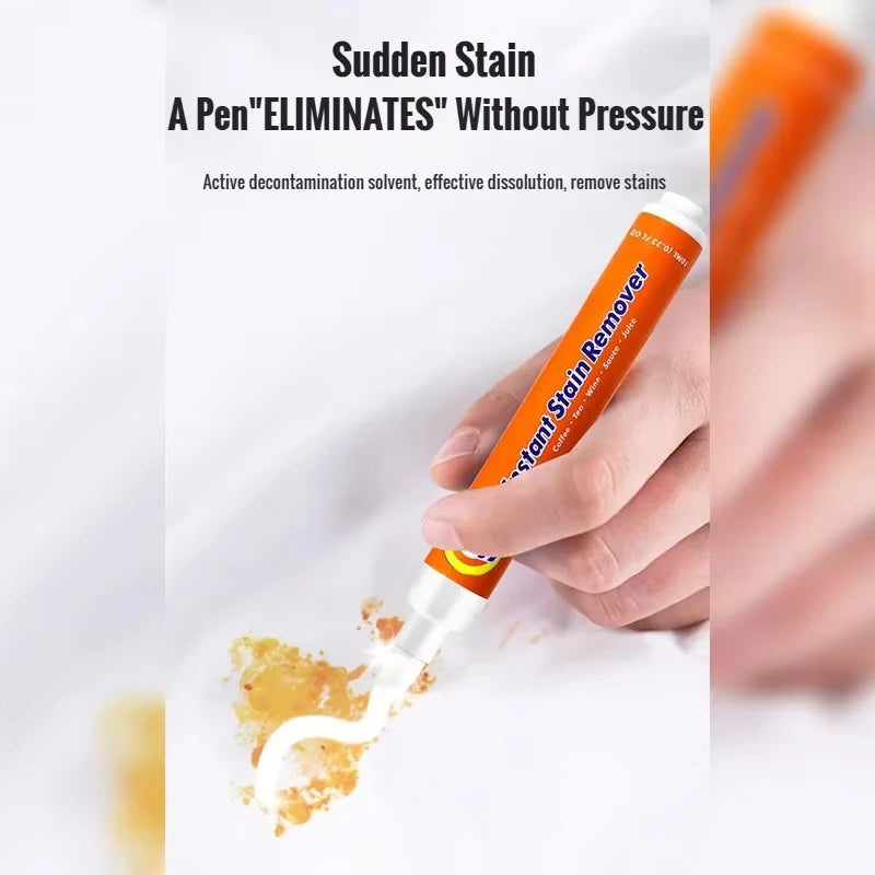 Portable Stain Remover Pen - No-Wash Travel Stain Cleaner for Food & Drink Spills