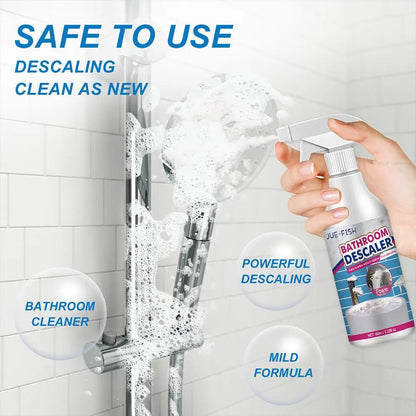 Powerful Bathroom Descaling Spray - Stubborn Stain, Rust, and Limescale Remover for Showerheads, Bathtubs, and Toilets