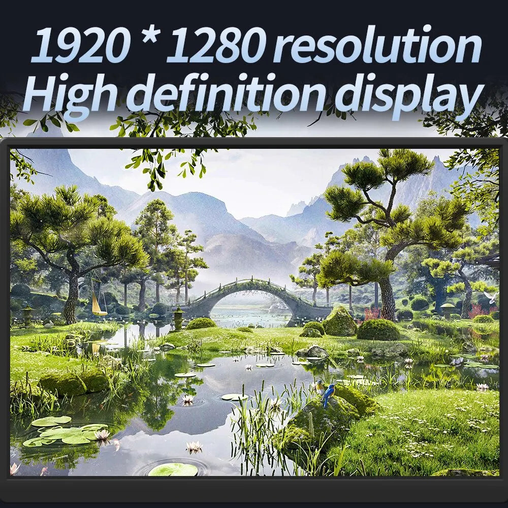 MUCAI 10.5″ 1280P Portable Monitor — 16:10 IPS, 60Hz, 100% sRGB, 420Cd/m² for Laptop, Mac, Xbox, PS4/5, Switch