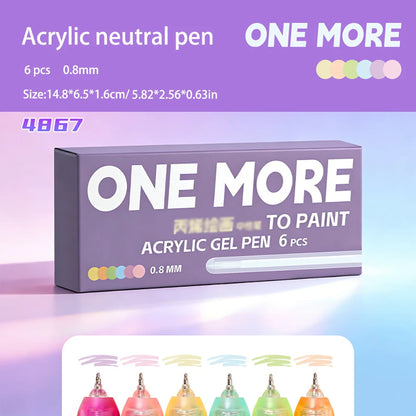 Multi-Color Acrylic Pen - 0.8mm Neutral Tip Pen for Nail Art, Notes & Key Marking