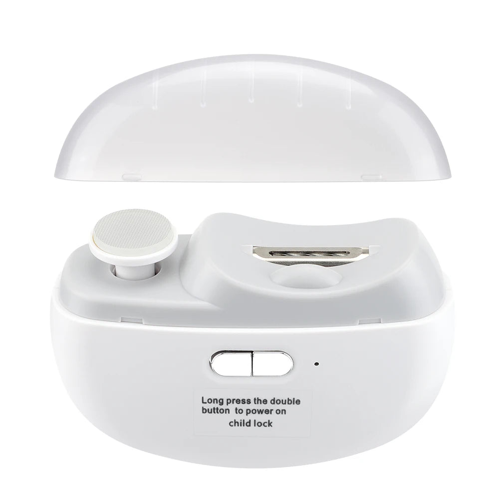 Rechargeable Electric Nail Clipper & Trimmer for Baby and Adult - Grinding, Polishing, and Automatic Manicure with LED Light