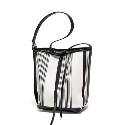 FOXER Lady Fashion PU Shoulder Bag – Large Capacity Top Handbag, Office Commuter Bag, Vegan Leather Female Composite Bucket