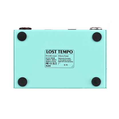 M-VAVE LOST TEMPO Effect Pedal – 2 in 1 Drum & Looper Mini Pedal with Double Footswitch, Drum Machine Pedal