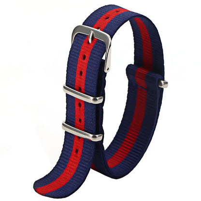 Nylon Watch Strap 16mm 18mm 20mm 22mm — Waterproof Army Sport Watch Band Replacement Belt