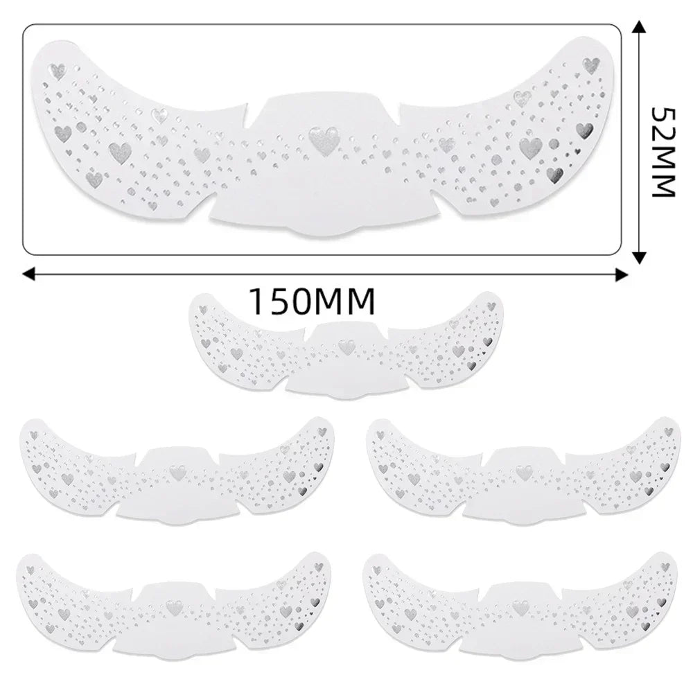 6pcs Hot Stamping Freckles Makeup Patches – Metallic Gold & Silver Temporary Tattoo Stickers for Face