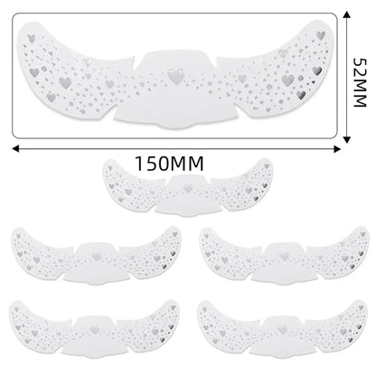 6pcs Hot Stamping Freckles Makeup Patches – Metallic Gold & Silver Temporary Tattoo Stickers for Face