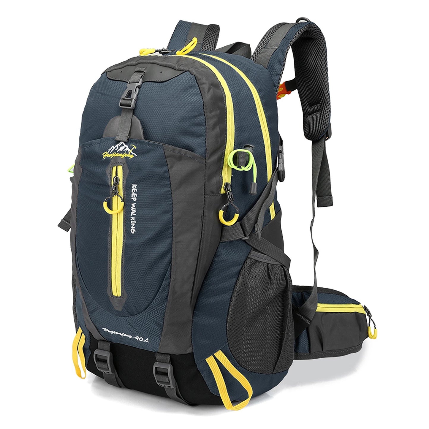 40L Waterproof Travel Backpack - Water Resistant Hiking Daypack With Laptop Compartment For Camping, Trekking & Outdoor Adventures