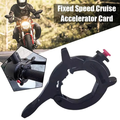 Motorcycle Cruise Control Throttle Lock: High-Grade Aluminum Assist Retainer for Universal Handlebar Grip