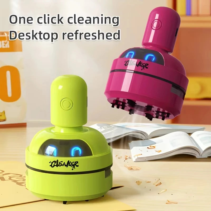 Mini USB Rechargeable Desktop Vacuum Cleaner – Portable 3-Speed Handheld Dust Collector for Keyboards & Home Office