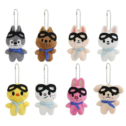 Kpop SKZOO Plush Keychain – Cute Dog Pendant Toy for Kids, Backpack Hanging, Birthday Gift