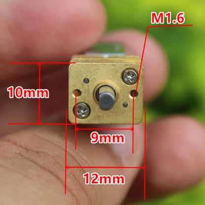 Mini N20 Gear Motor - 3V-12V Full Metal Gearbox DC Motor with High Torque for DIY Robots