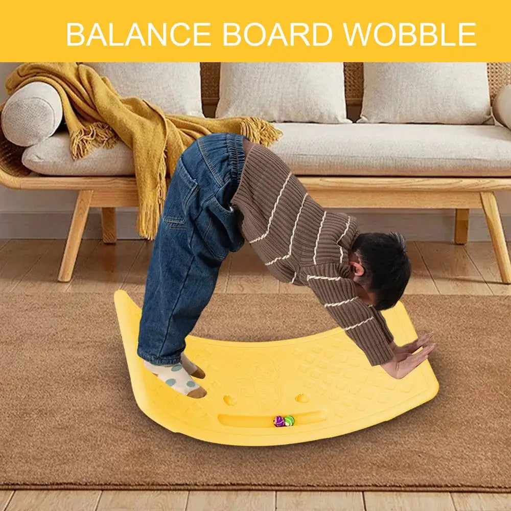 New Twisting Balance Board for Kids - Non-Slip Wobble Training Toy for Boys & Girls