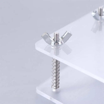 Transparent Card Flattening Tool - Stainless Steel No-Damage Card Press & Repair Device