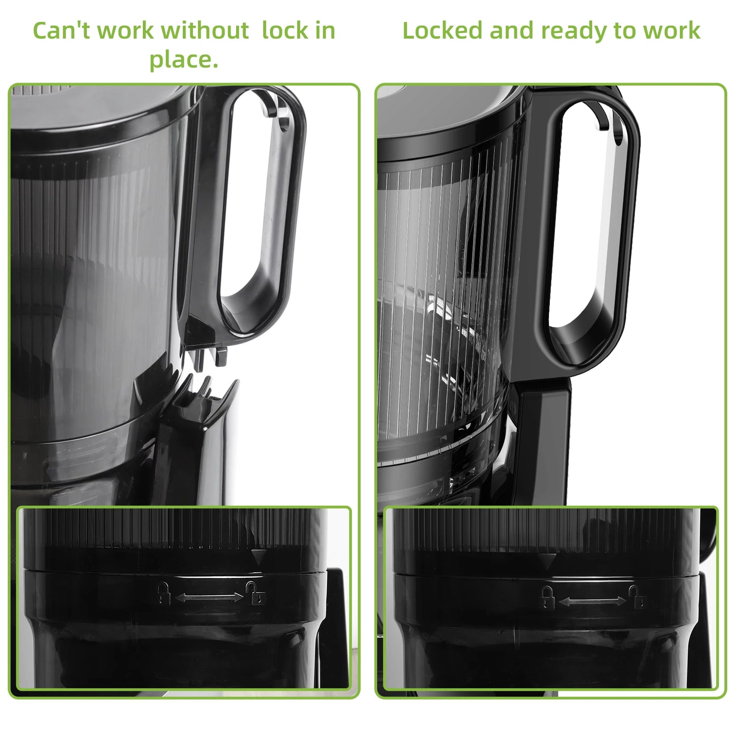 BioloMix Cold Press Juicer — 130mm Feed Chute, Whole Fruit & Veg, High Yield BPA-Free Slow Masticating Juicer