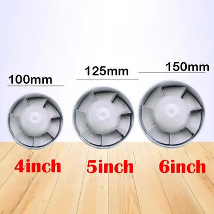 4/6 Inch 220V Silent Ventilation Exhaust Fan – Air Ventilator for Bathroom, Kitchen, Washroom