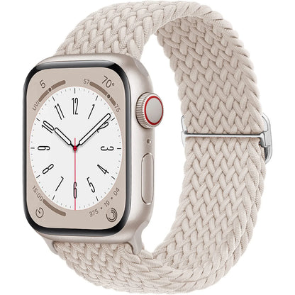 Braided Solo Loop Apple Watch Band – Stretch Nylon Bracelet Strap for Series SE, 6–11 & Ultra 2 (40mm–49mm) Adjustable Correa