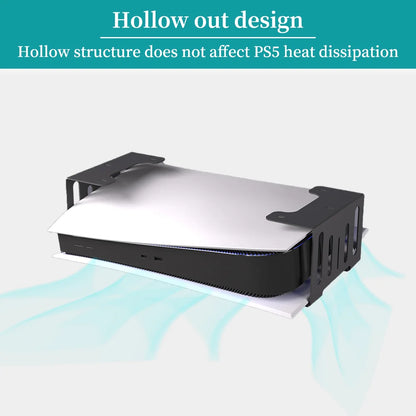 Under Desk Holder Stand for PS5 Console – Stealth Horizontal Mount Bracket for Disc & Digital Versions, Fast Delivery