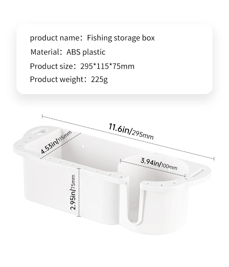 Marine Storage Caddy Box – Universal Boat Cup Holder, Phone & Drink Organizer for Yacht, Pontoon, & Fishing Cabin