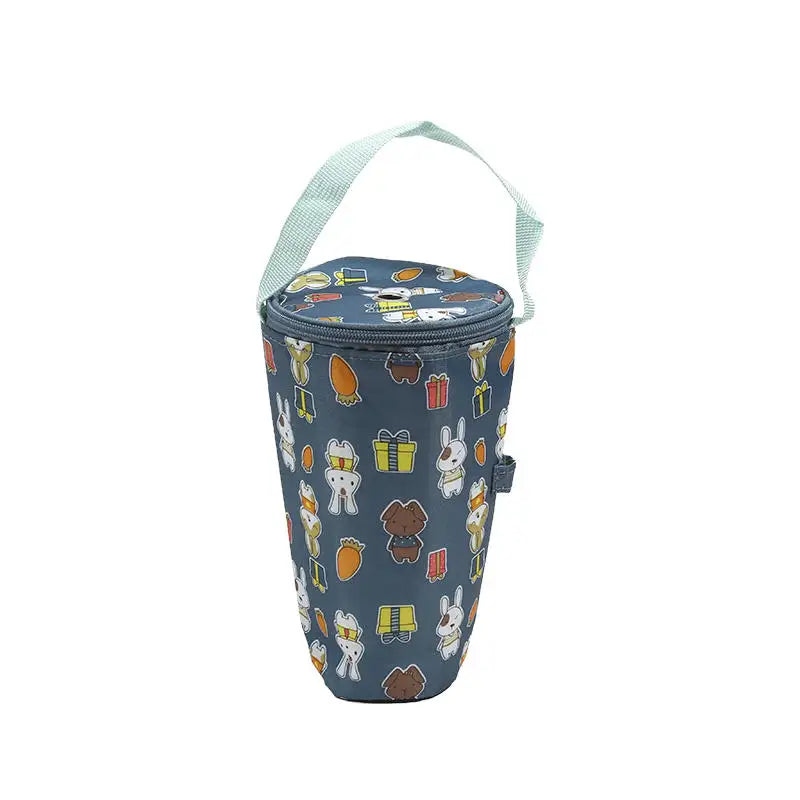Portable Milk Tea Tote Bag – Insulated Heat Preservation Cup Carrier, Handbag for Drinks, Umbrella, and Camping Accessories