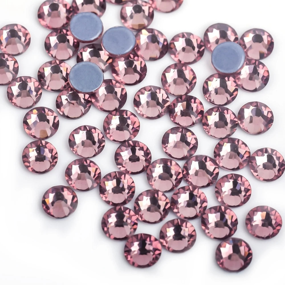 Premium Hot Fix Rhinestones – High Quality Glass Crystal Flatback Iron-On Glitter Rhinestones for Clothing & Crafts