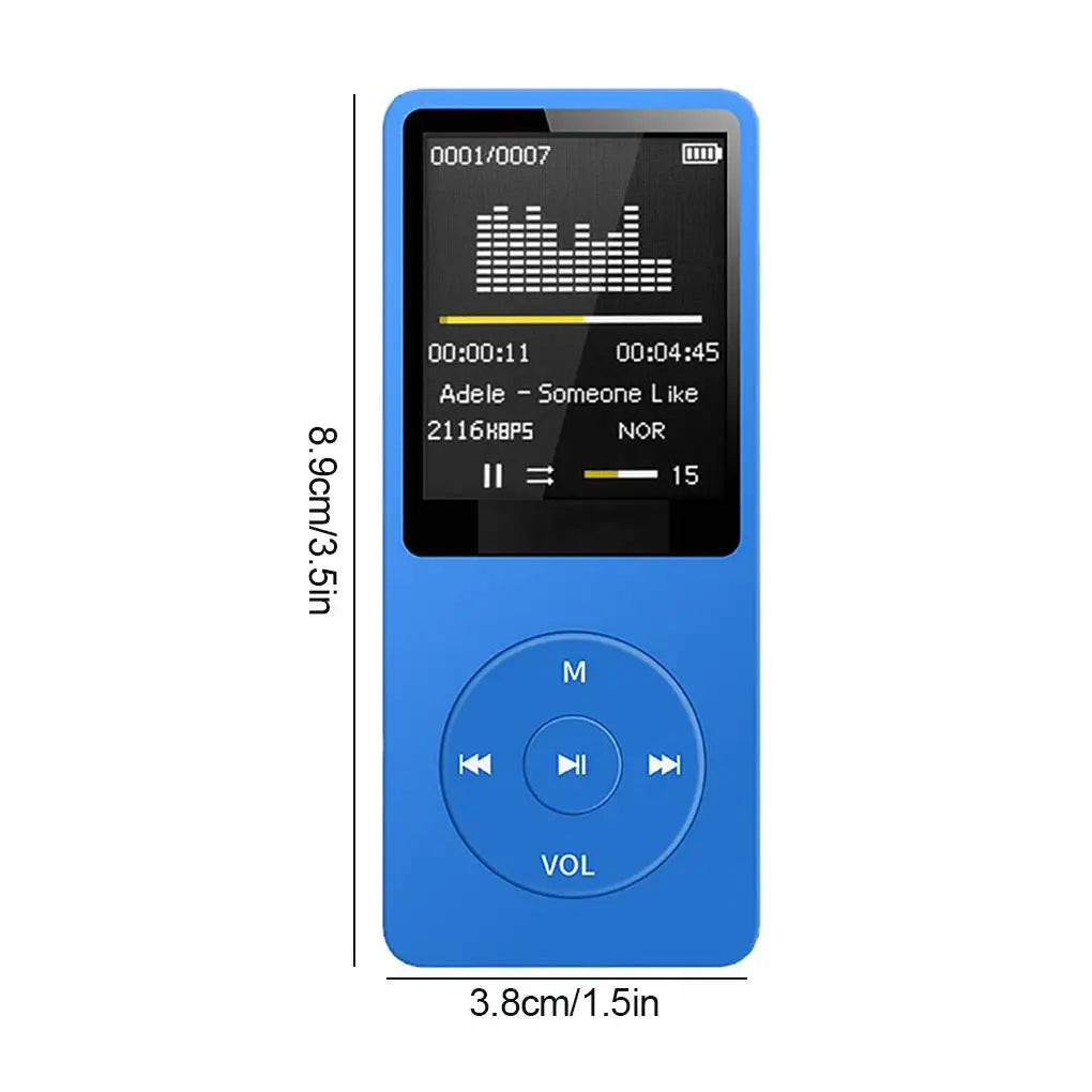 Portable Bluetooth MP3 Music Player - Lossless Audio FM Radio Sports Walkman Recorder