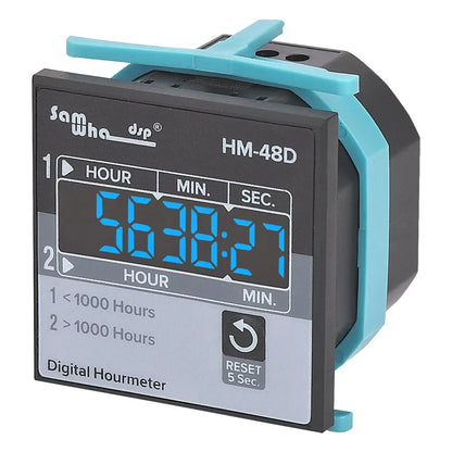 Samwha DSP HM-48 / HM48D Hour Meter – Digital Equipment Runtime Counter Gauge Industrial Timer Display
