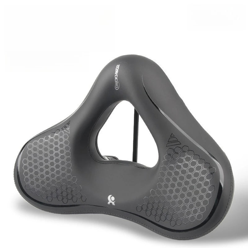 Bicycle Saddle Cushion - Wide Thick Shock-Absorbing Comfortable Seat for MTB, Touring & E-Bikes