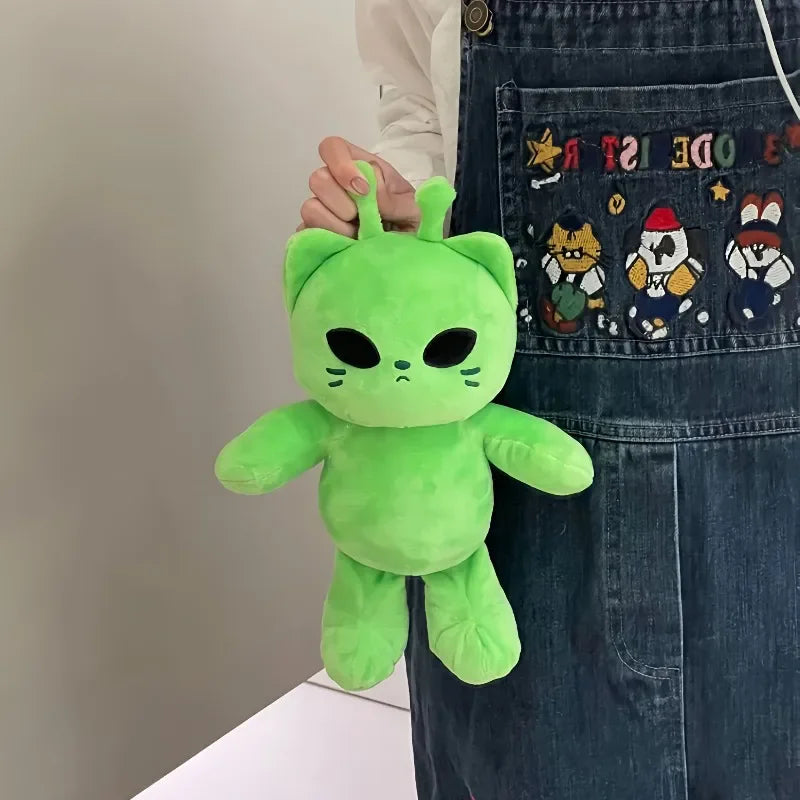 Cute Alien Cat Plush Toy - Super Soft Kawaii Stuffed Animal Pillow for Kids, Home Decor & Gift Giving