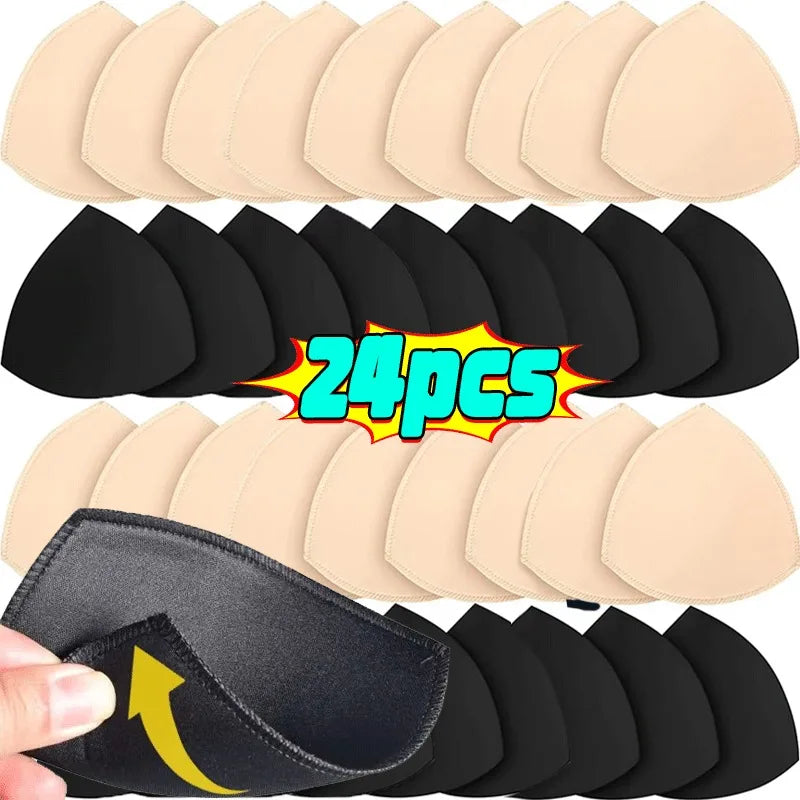 Triangle Push Up Bra Pads for Women – Invisible Bikini & Swimsuit Breast Enhancer Inserts (2–20 Pack)