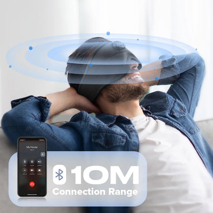 3D Bluetooth Sleep Mask with Built-in Headphones – Wireless Music Eye Mask, Noise Reduction & Blackout Comfortable Sleeping Headband