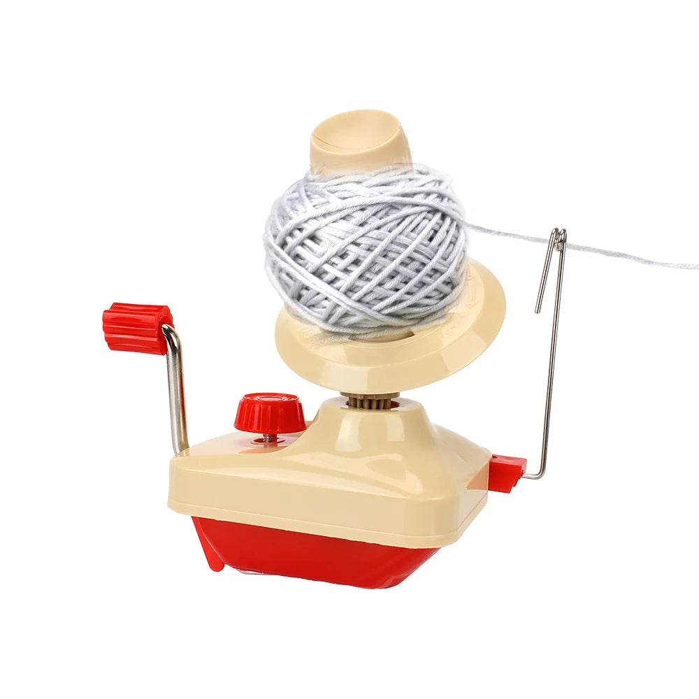 Portable Hand-Operated Yarn Winder: Manual Fiber Wool Winding Machine for DIY Sewing Accessories
