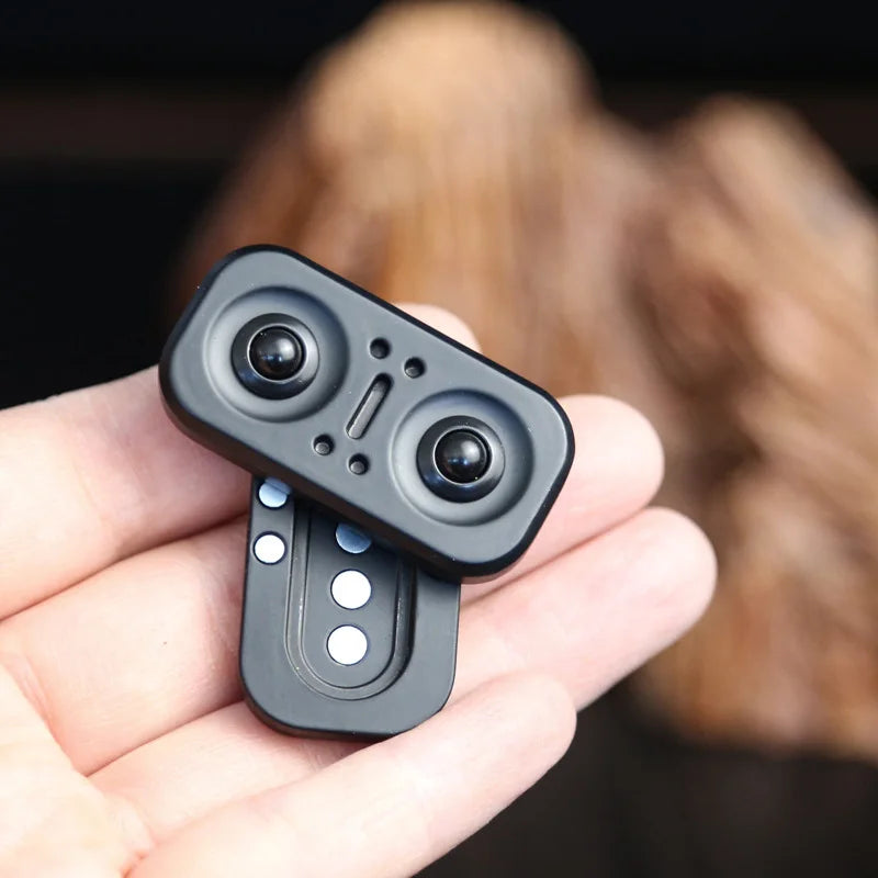 Owl Push Slider Fidget Toy - Metal EDC Haptic Stress Relief & Sensory Desk Toy