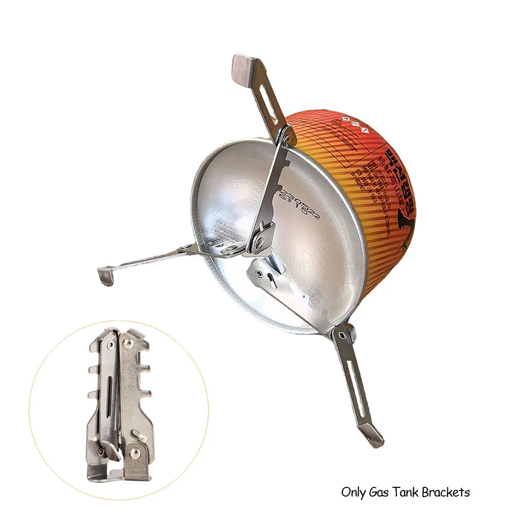Outdoor Gas Cylinder Holder - Foldable Camping Stove Burner Tripod & Portable Gas Bottle Stand