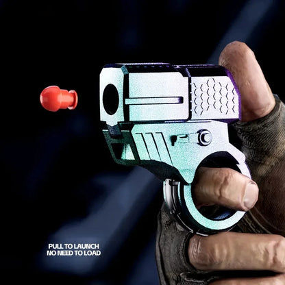 Alloy Gun Fidget Ring: EDC Metal Hand Spinner for Adults - Stress Relief Toy for ADHD, Anxiety, and Office Distraction