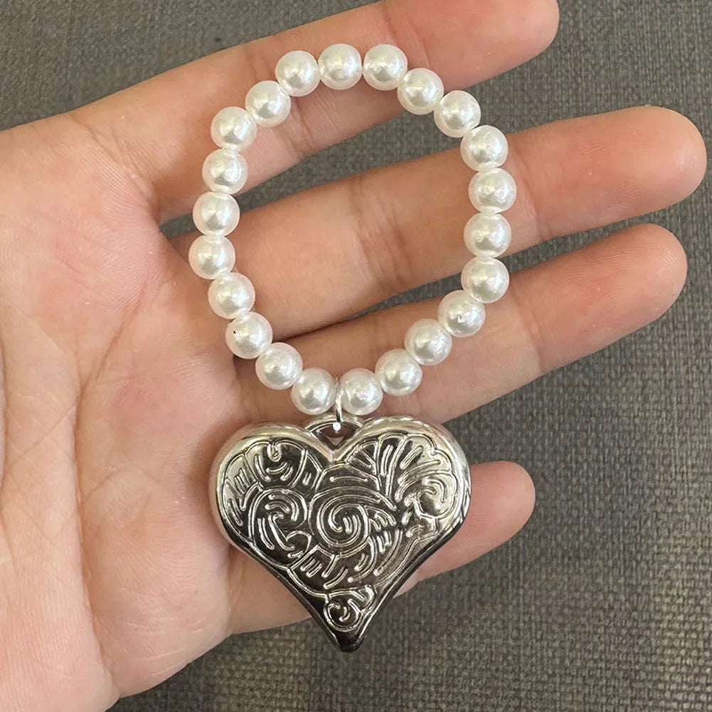 Labubu 4.0 Monsters Pin — Pearl Love Necklace Pendant for Mini Labubu Doll Accessories