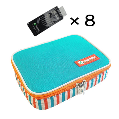 Portable Insulin Cooler Bag – Medium Size Insulated Diabetic Travel Case with Aluminum Foil & Nylon Fabric Ice Storage Protection Bag