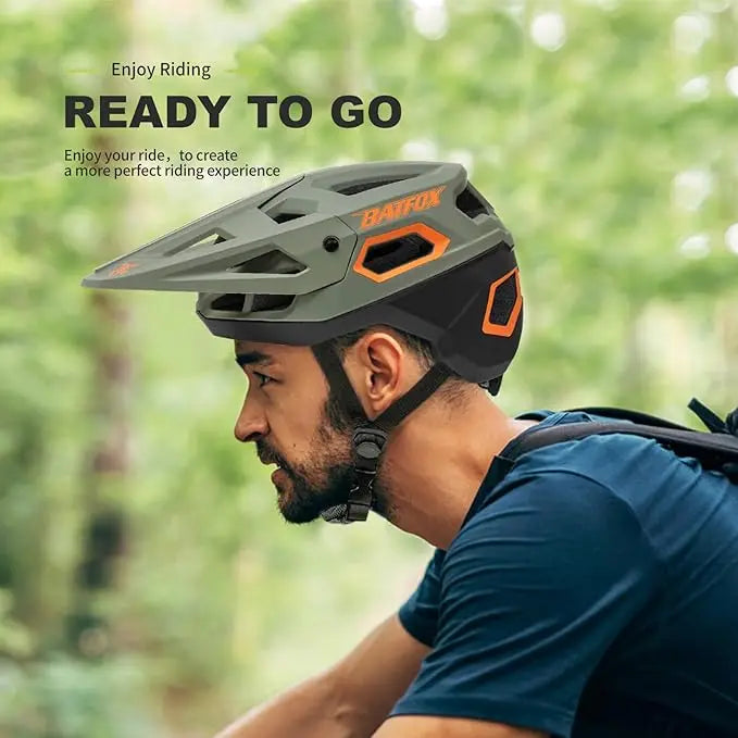 BATFOX MTB Cycling Helmet — Integrally-Molded Mountain Bike Helmet for Speed & Safety