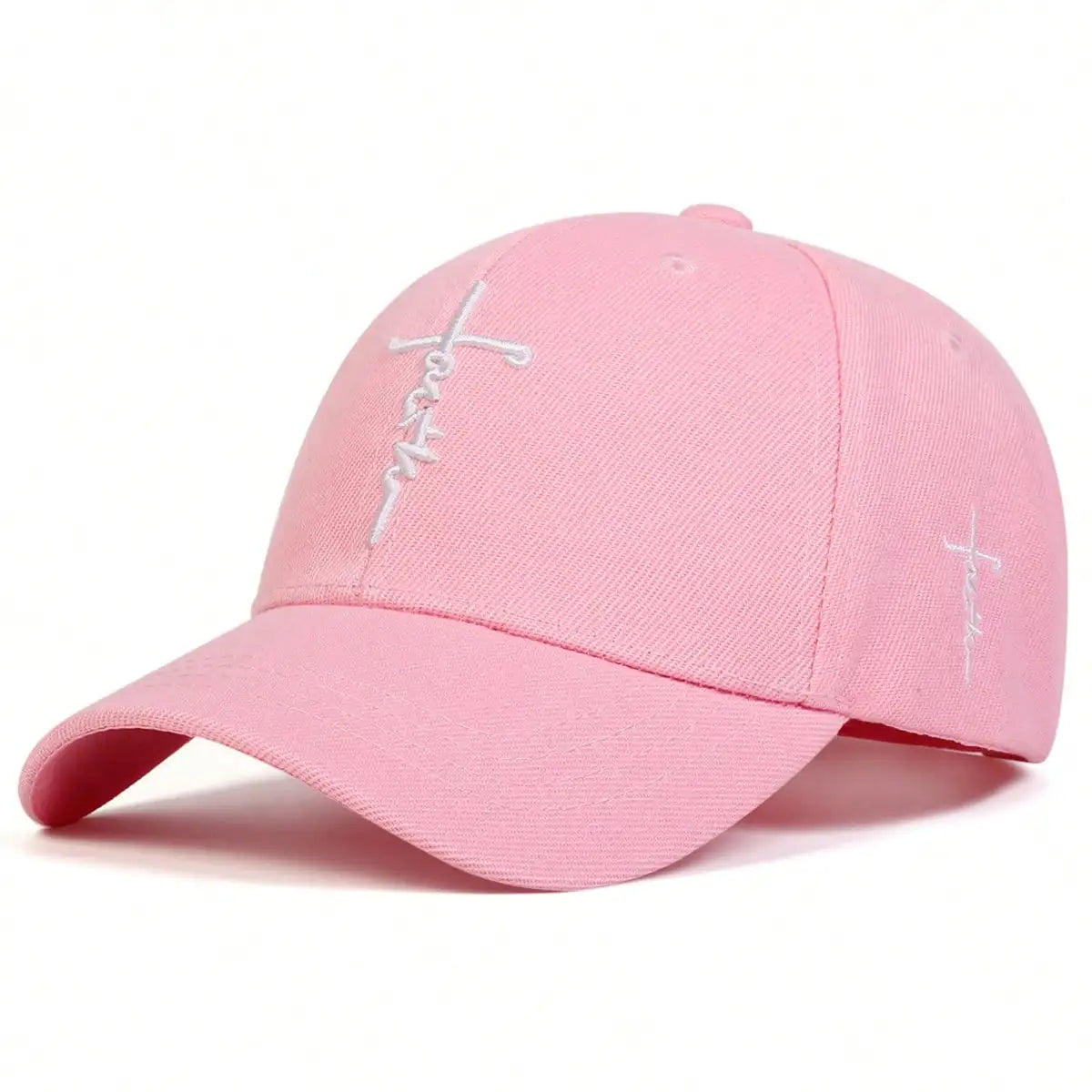 Fashion Faith Embroidery Baseball Cap – Unisex Cotton Snapback Hat for Men & Women, Spring/Summer Hip Hop Trucker Gorras