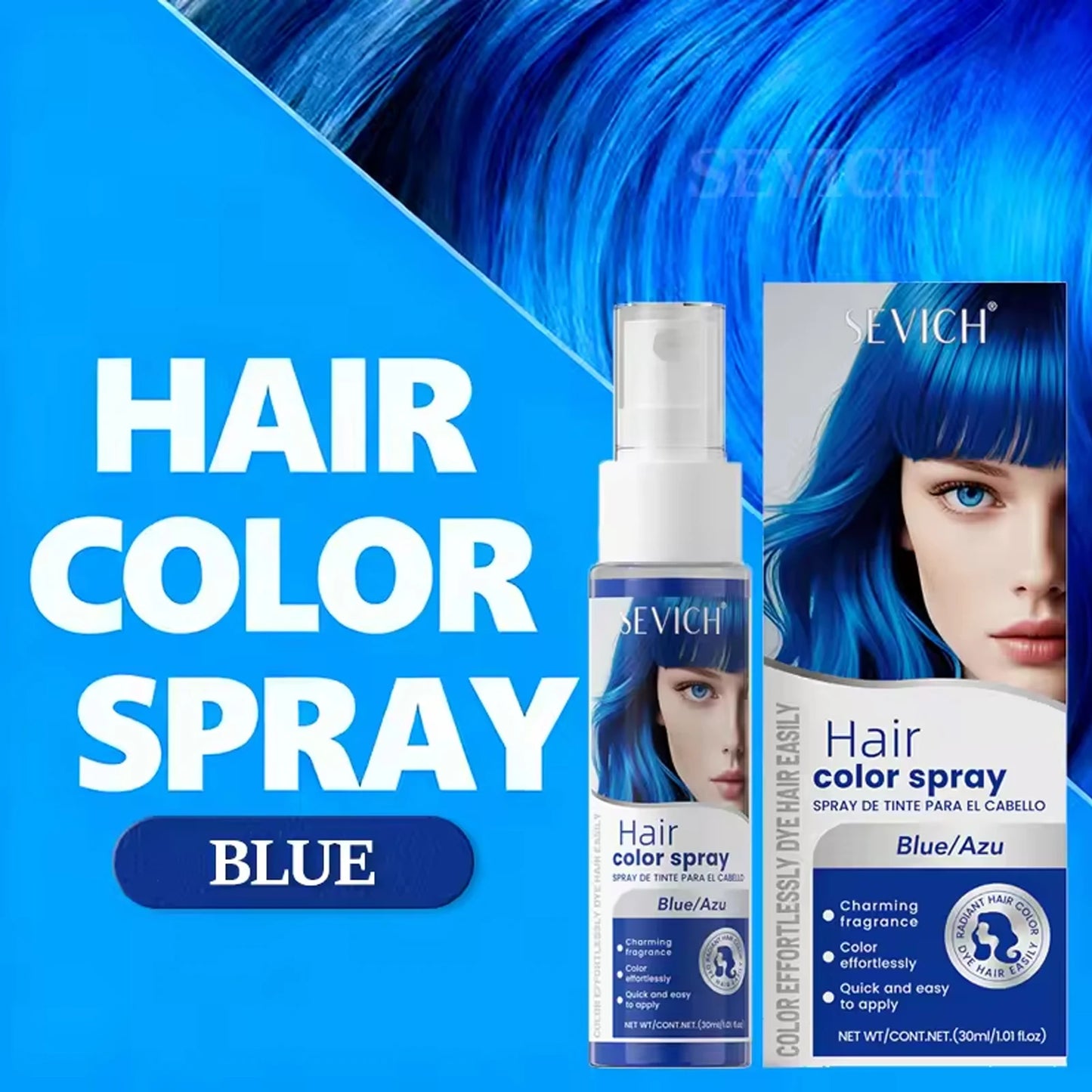 Temporary Hair Color Spray - Washable Instant Hair Dye for Multi-Color DIY Styling, Parties & Salon Looks