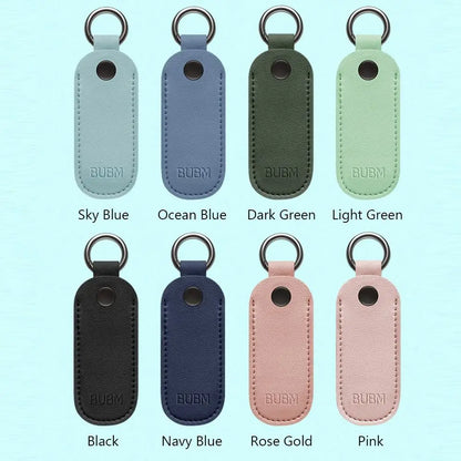 Leather USB Flash Drive Pouch — Protective Storage Case with Key Ring for U Disk, Memory Stick, and Digital Accessories