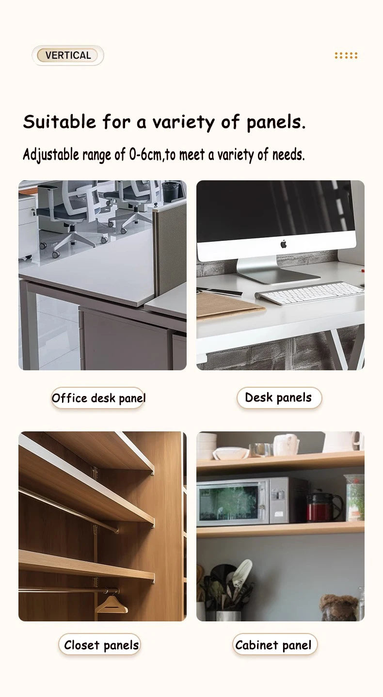 Telescopic Under-Desk Storage Rack – Metal Cable Management Tray for Home and Office, No-Punch Wire Organizer