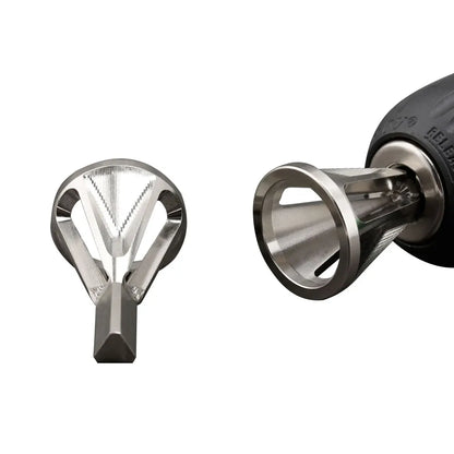Precision High-Speed Steel Deburring & Chamfering Tools for Stainless Steel Drilling - Triangle Shanks, Hexagonal Threaded Edges - Power Drill Ready