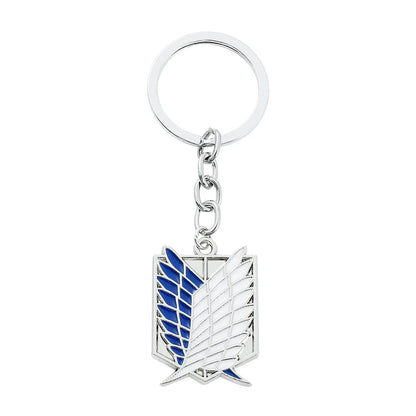 Attack on Titan Enamel Keychain - Anime Metal Pendant Badge Charm for Men & Women, Fan Gift Accessory
