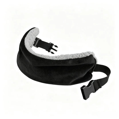 Adjustable Travel Eye Mask and Neck Pillow - Ergonomic Head Support Strap for Comfortable Long-Distance Travel