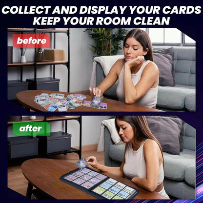 9-Pocket Trading Card Binder - 360-Card Zipper Album with Premium PU Cover