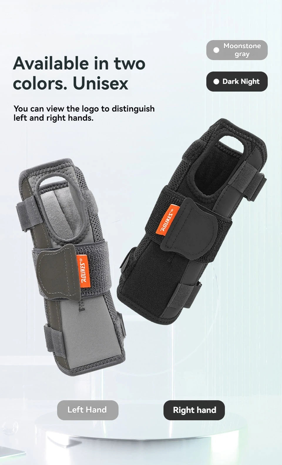 AOLIKES Wrist Brace Splint – Night Support for Carpal Tunnel & Pain Relief